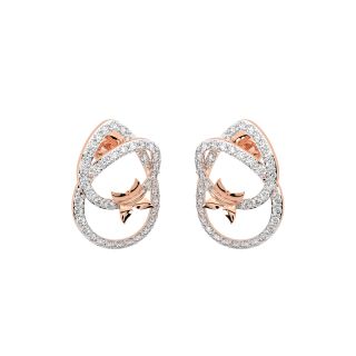 Holly Round Diamond Stud Earrings